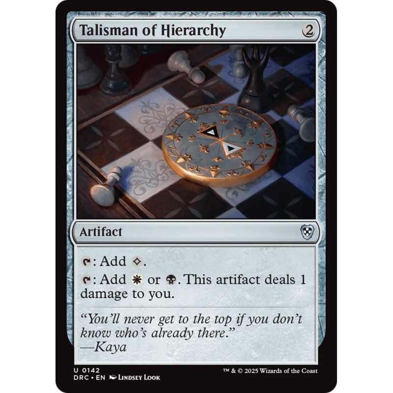 Talisman of Hierarchy [Aetherdrift Commander]