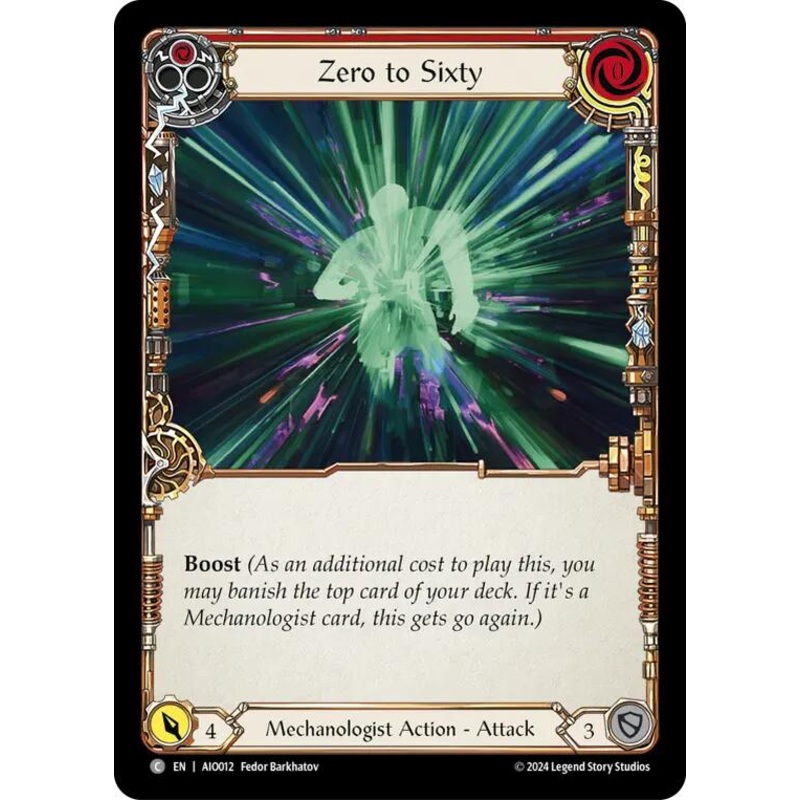 Zero to Sixty (Red) [AIO012] (Armory Deck: Dash)