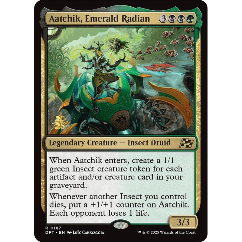 Aatchik, Emerald Radian [Aetherdrift Prerelease Promos]