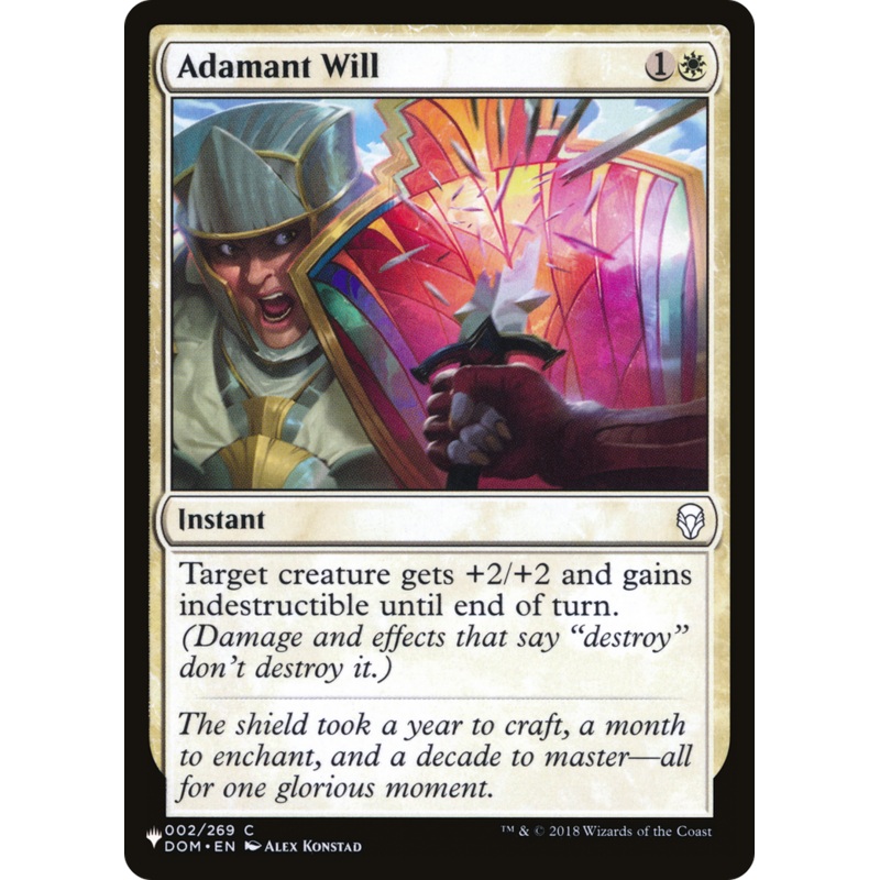 Adamant Will [The List]