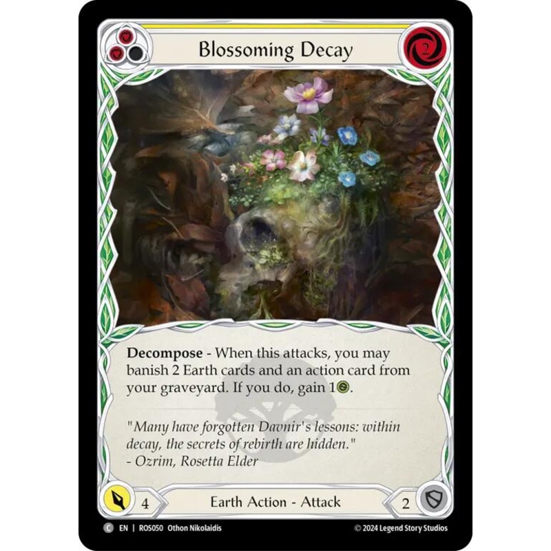 Blossoming Decay (Yellow) [ROS050] (Rosetta)  Rainbow Foil