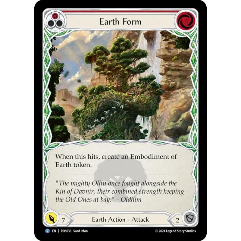 Earth Form (Red) [ROS036] (Rosetta)  Rainbow Foil