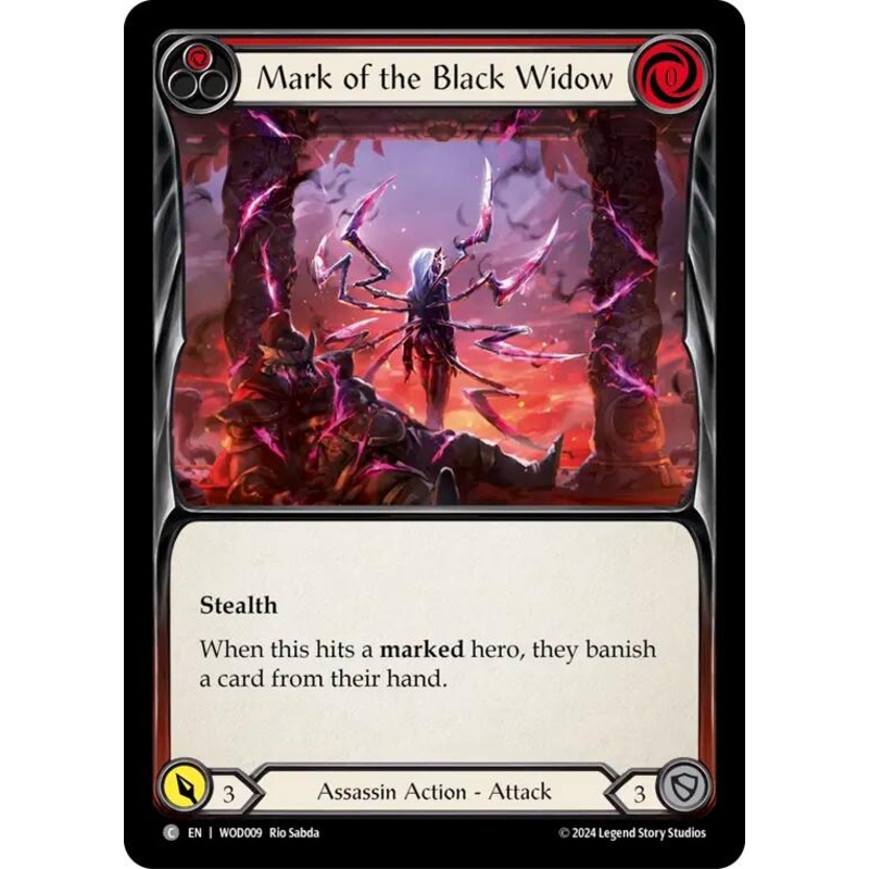 Mark of the Black Widow (Red) [WOD009] (The Hunted Arakni, Web of Deceit Blitz Deck)