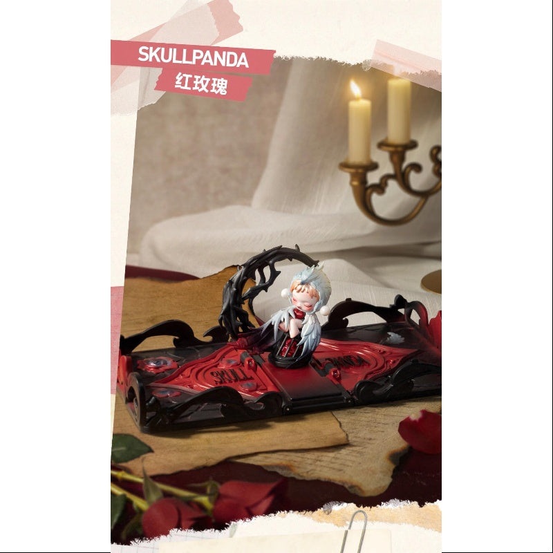 Skullpanda Pop Mart Gift For You Greeting Card Series Skullpanda Red Rose