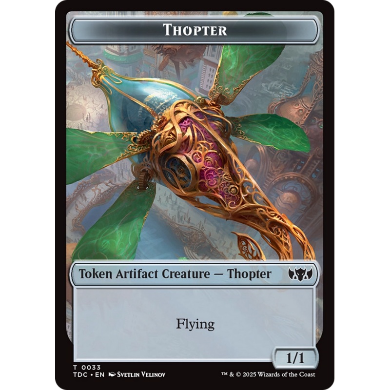 Thopter // Bird Double-Sided Token [Tarkir: Dragonstorm Commander Tokens]