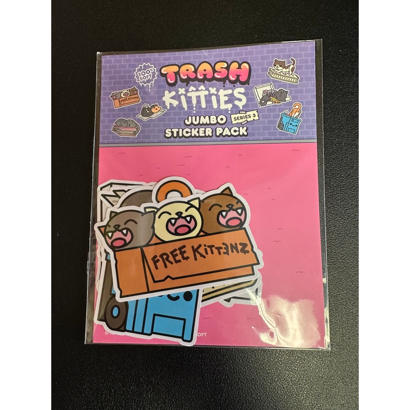 Trash Kitties Series 3 Jumbo Sticker Pack