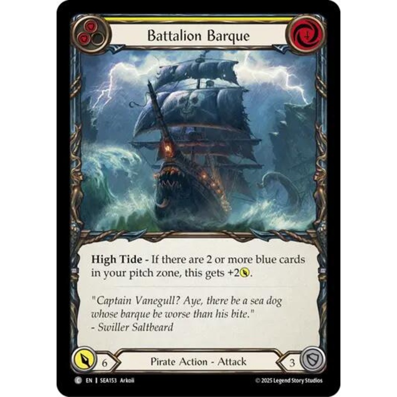 Battalion Barque (Yellow) [SEA153] (High Seas)