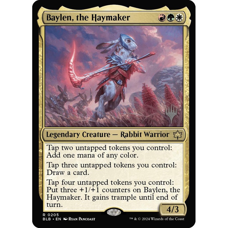 Baylen, the Haymaker (Promo Pack) [Bloomburrow Promos]