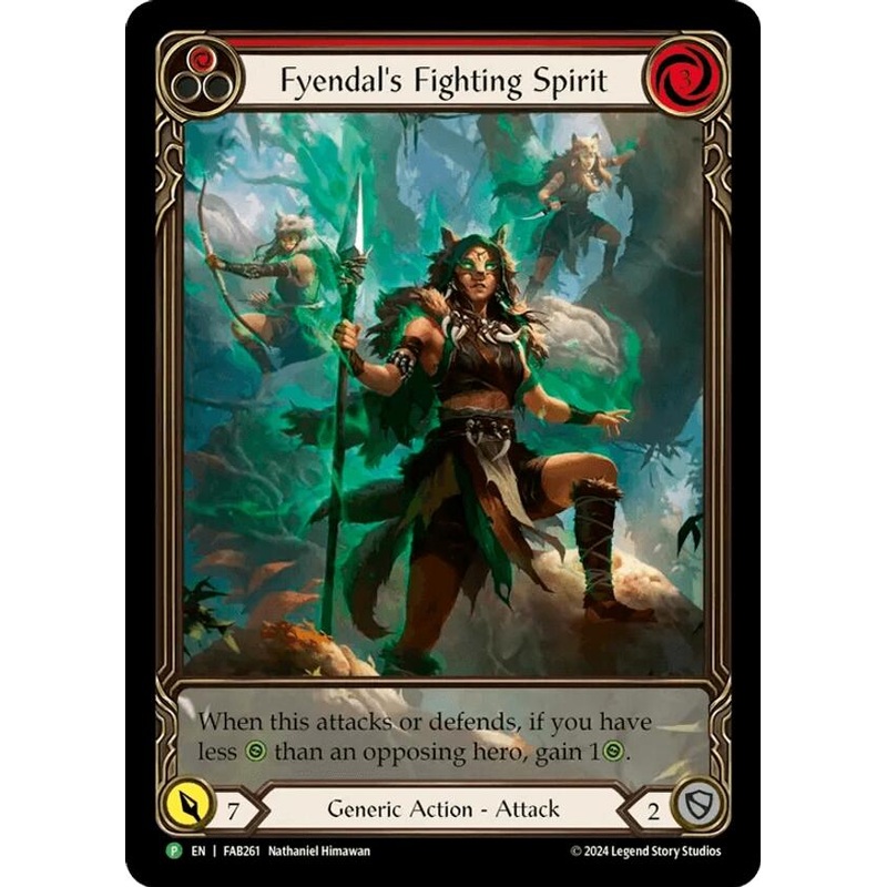 Fyendal’s Fighting Spirit (Red) [FAB261] (Promo)  Rainbow Foil