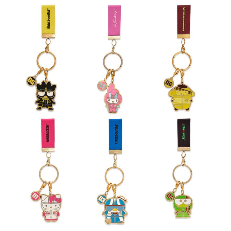 Kidrobot Hello Kitty and Friends Tokyo Speed Enamel Keychain Series: (1 Blind Box)