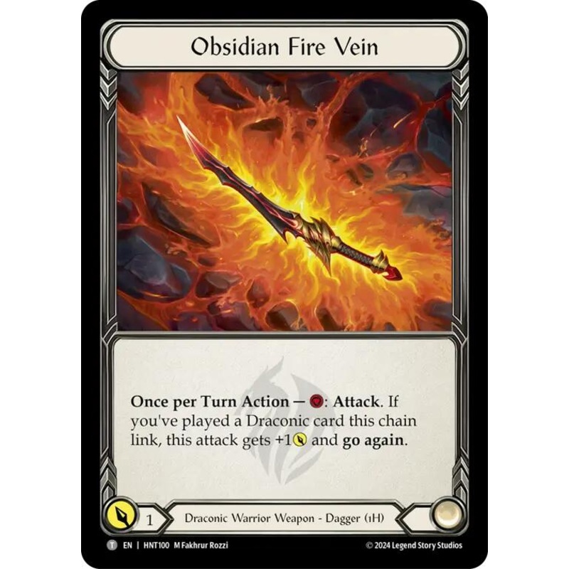 Obsidian Fire Vein // Kunai of Retribution [HNT100//HNT056] (The Hunted)