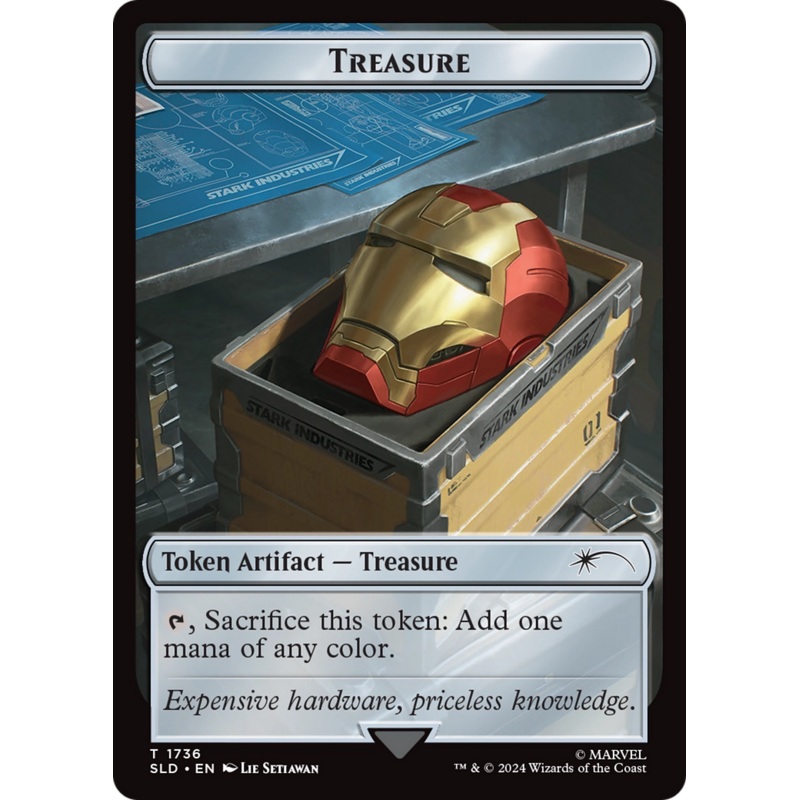 Treasure Token (1736) (Rainbow Foil) [Secret Lair Drop Series]
