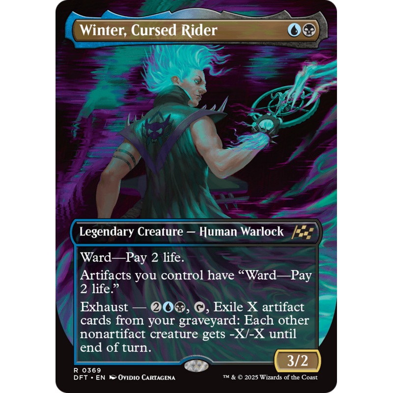 Winter, Cursed Rider (Borderless) [Aetherdrift]