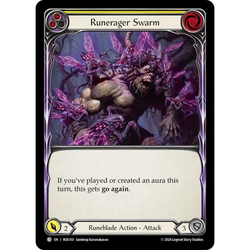 Runerager Swarm (Yellow) [ROS150] (Rosetta)  Rainbow Foil