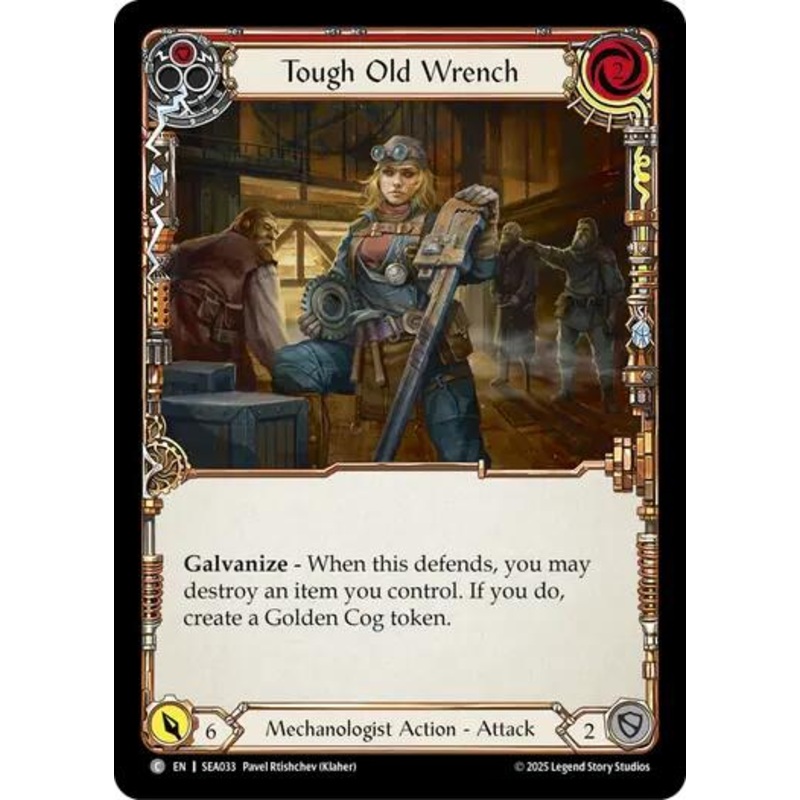 Tough Old Wrench (Red) [SEA033] (High Seas)  Rainbow Foil
