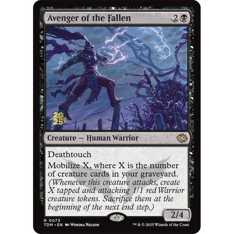 Avenger of the Fallen [Tarkir: Dragonstorm Prerelease Promos]