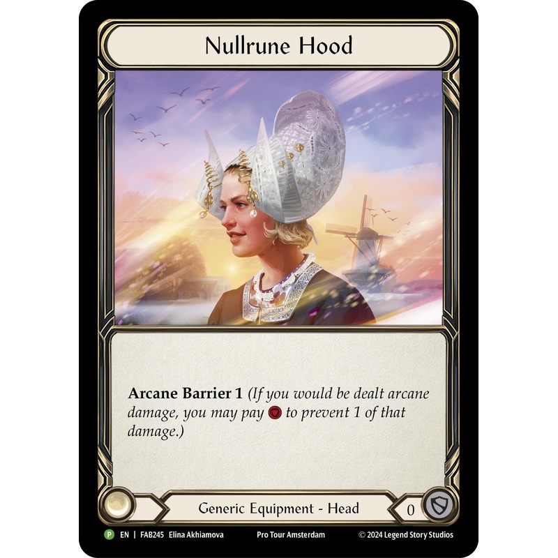 Nullrune Hood (Cold Foil) [FAB245] (Promo)  Rainbow Foil