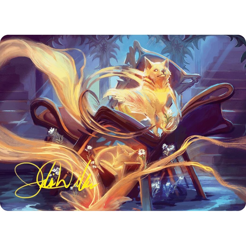 Inquisitive Glimmer Art Card (Gold-Stamped Signature) [Duskmourn: House of Horror Art Series]