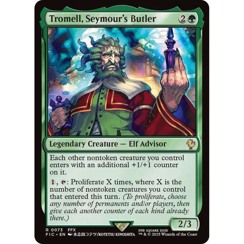 Tromell, Seymour’s Butler (Surge Foil) [FINAL FANTASY Commander]