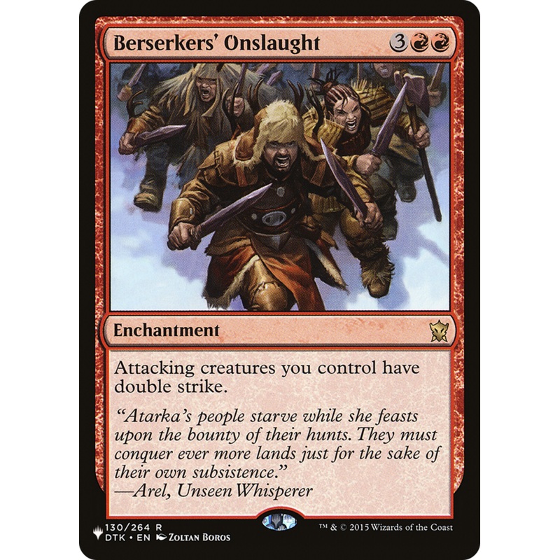 Berserkers’ Onslaught [The List]