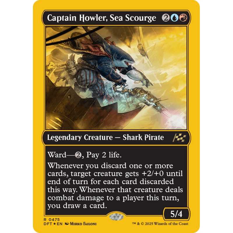 Captain Howler, Sea Scourge (First-Place Foil) [Aetherdrift]