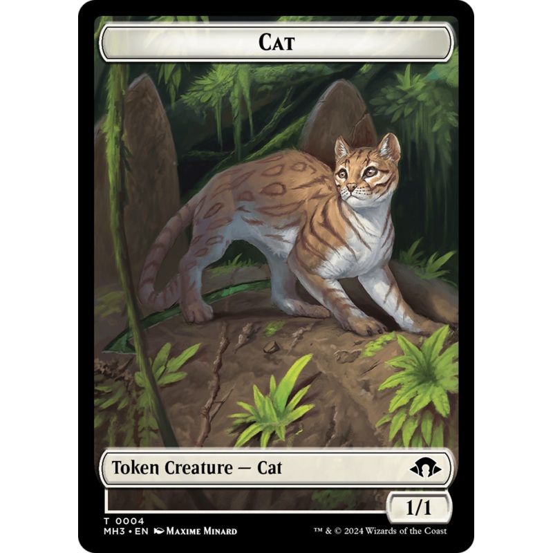 Cat // Energy Reserve Double-Sided Token [Modern Horizons 3 Tokens]