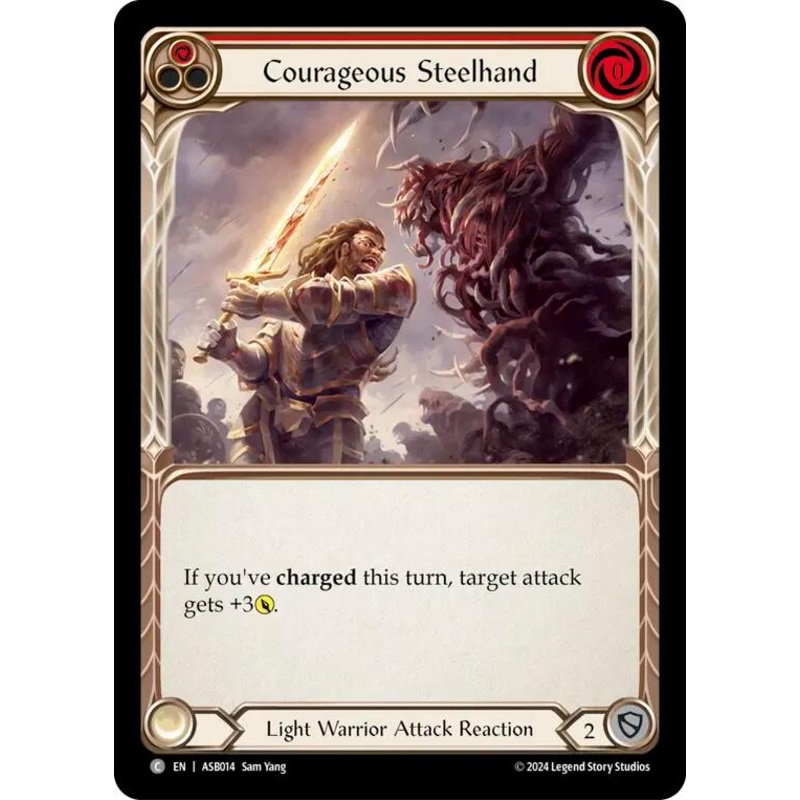 Courageous Steelhand (Red) [ASB014] (Armory Deck: Boltyn)