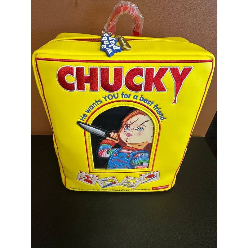 LOUNGEFLY CHILDS PLAY CHUCKY BOX MINI BACKPACK