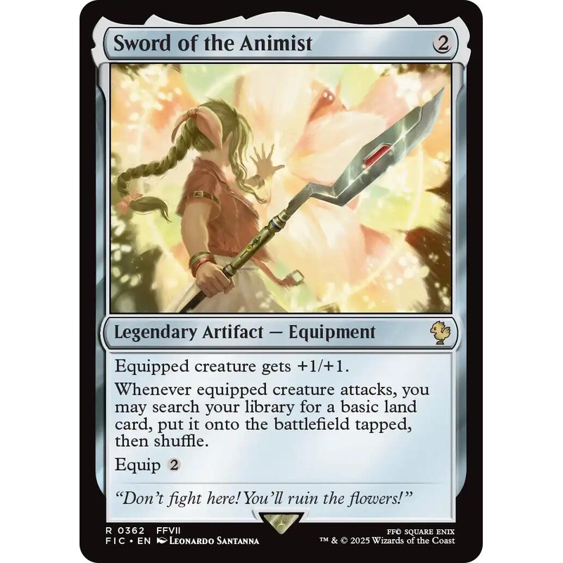 Sword of the Animist (Surge Foil) [FINAL FANTASY Commander]