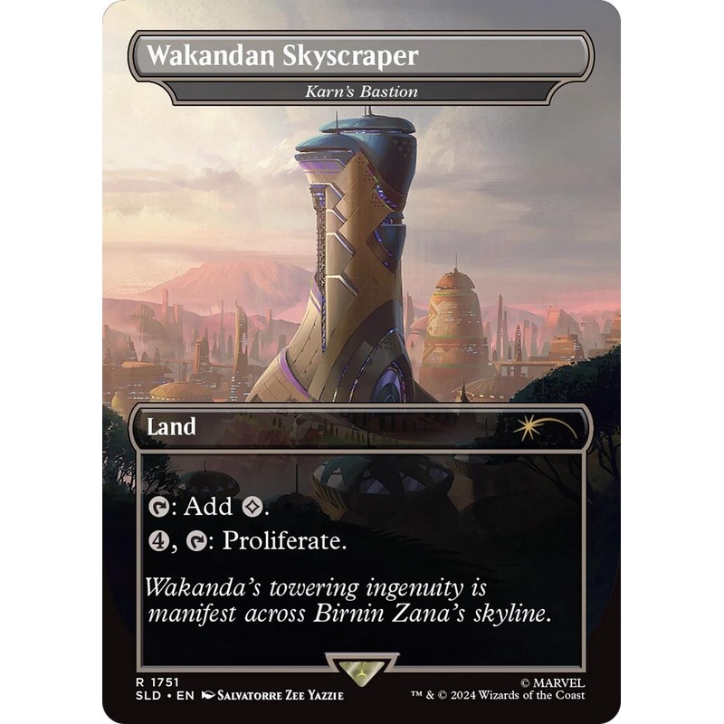 Wakandan Skyscraper – Karn’s Bastion (Rainbow Foil) [Secret Lair Drop Series]