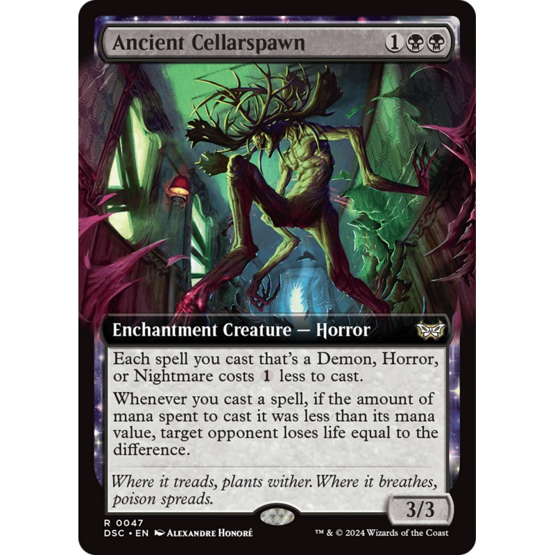Ancient Cellarspawn (Extended Art) [Duskmourn: House of Horror Commander]