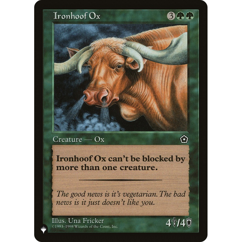 Ironhoof Ox [The List]