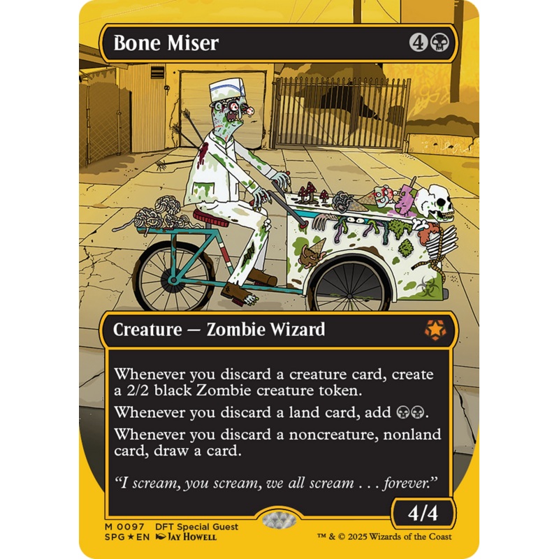 Bone Miser (Borderless) (First-Place Foil) [Aetherdrift Special Guests]