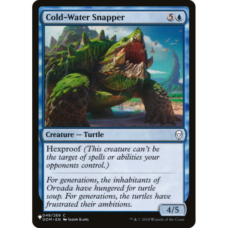Cold-Water Snapper [The List]