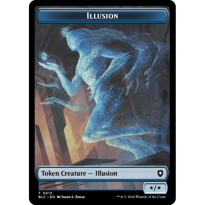Illusion // Goblin Double-Sided Token [Bloomburrow Commander Tokens]