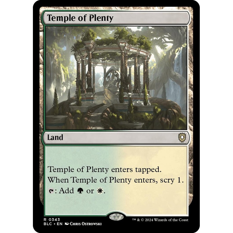 Temple of Plenty [Bloomburrow Commander]