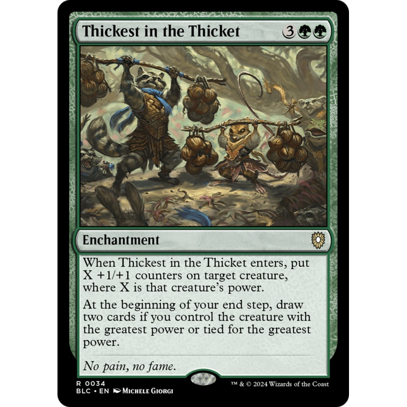 Thickest in the Thicket [Bloomburrow Commander]