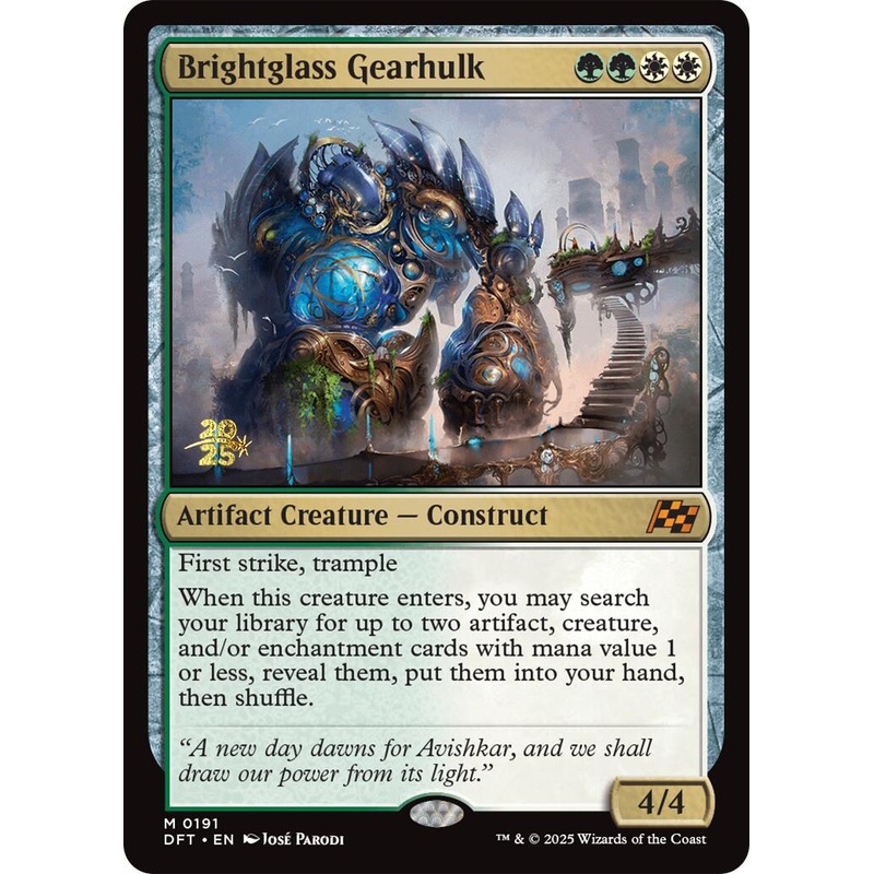 Brightglass Gearhulk [Aetherdrift Prerelease Promos]