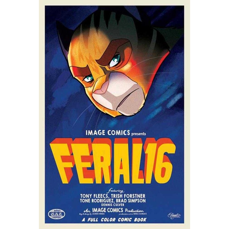 Feral #16 Cover B Trish Forstner & Tony Fleecs Movie Poster Homage Variant