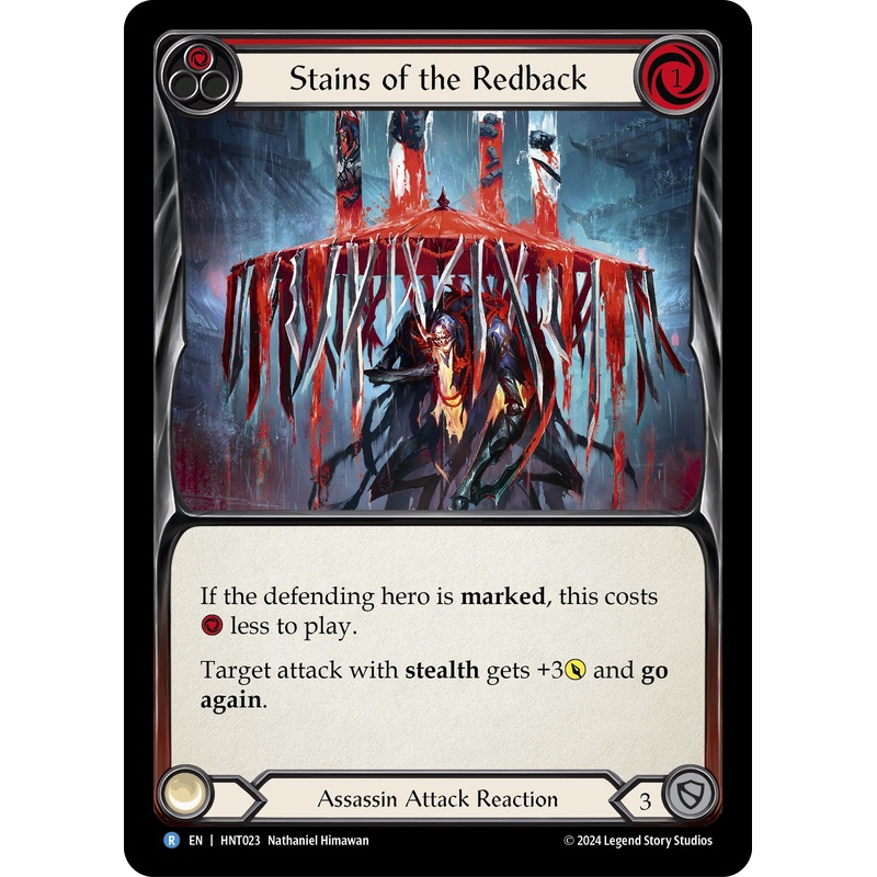 Stains of the Redback (Red) [HNT023] (The Hunted)  Rainbow Foil