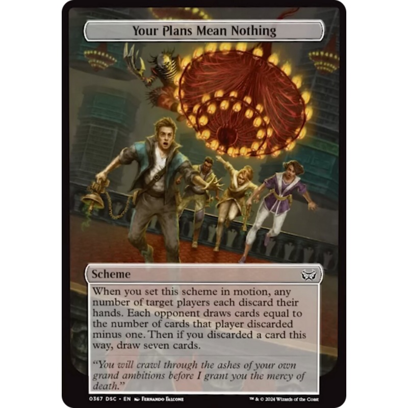 Your Plans Mean Nothing (Full Art) [Duskmourn: Archenemy]