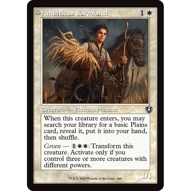 Ambitious Farmhand // Seasoned Cathar (Retro Frame) [Innistrad Remastered]