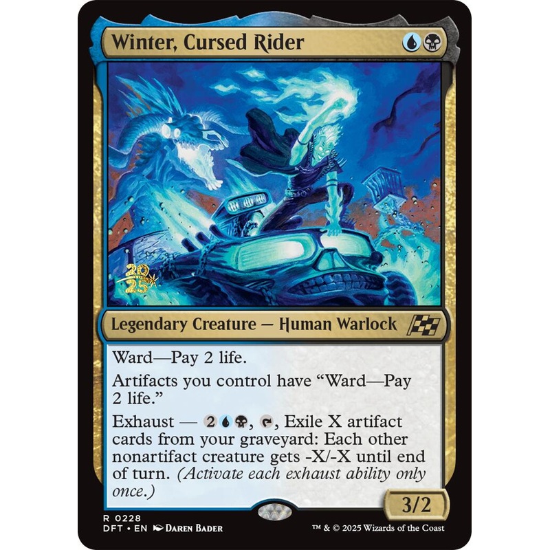 Winter, Cursed Rider [Aetherdrift Prerelease Promos]