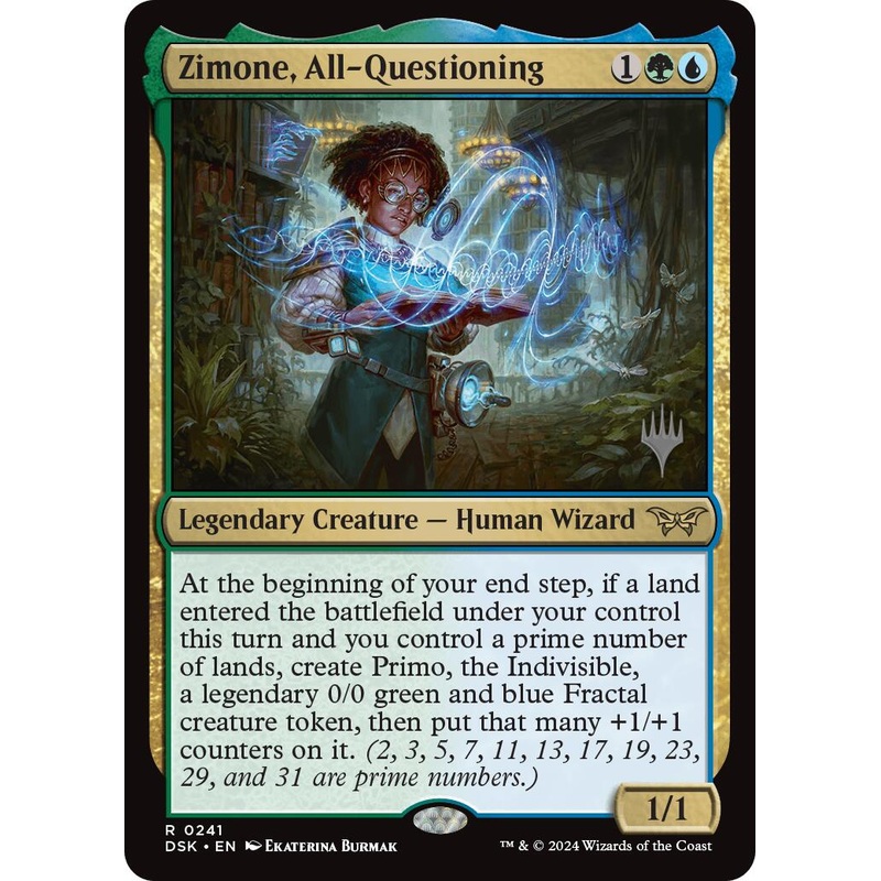 Zimone, All-Questioning (Promo Pack) [Duskmourn: House of Horror Promos]