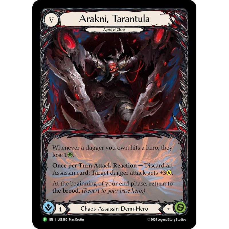 Arakni, Tarantula (Extended Art) [LGS380] (Promo)  Rainbow Foil