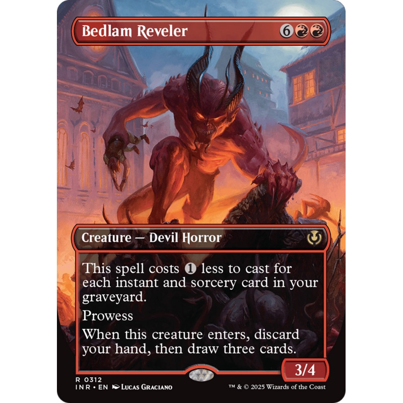 Bedlam Reveler (Borderless) [Innistrad Remastered]
