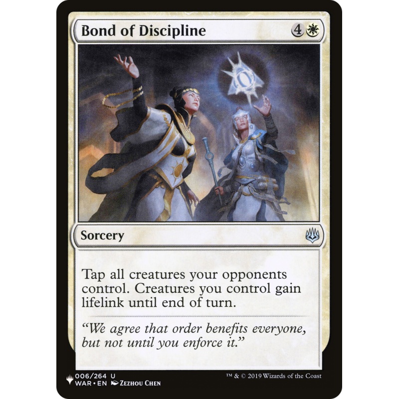 Bond of Discipline [The List]
