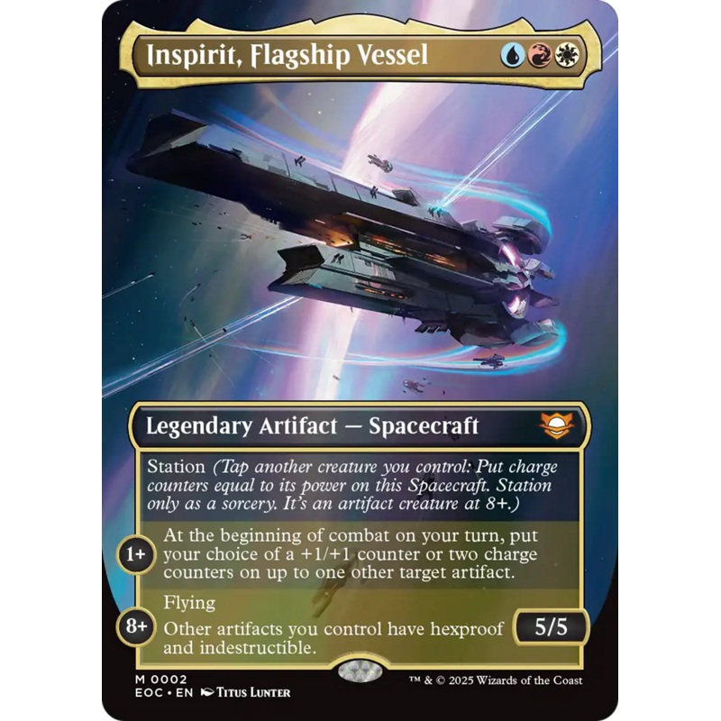Inspirit, Flagship Vessel (Borderless) [Edge of Eternities Commander]