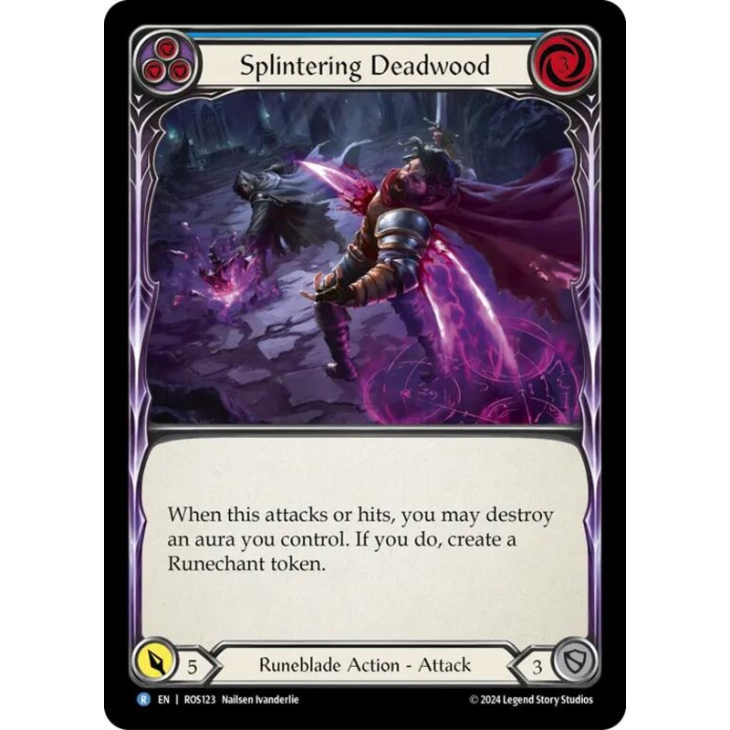 Splintering Deadwood (Blue) [ROS123] (Rosetta)  Rainbow Foil