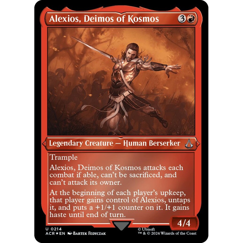 Alexios, Deimos of Kosmos (Foil Etched) [Assassin’s Creed]